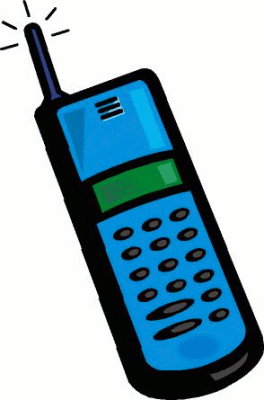 Cell phone moving clipart