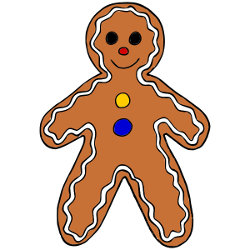 Christmas gingerbread man clip art clip art gingerbread image 2