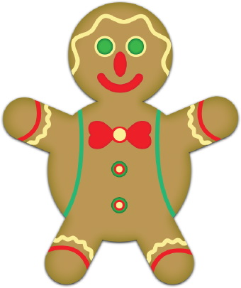 Christmas gingerbread man clip art clip art gingerbread image 4