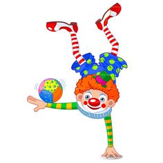 Clipart clown acrobat free vector design clowns