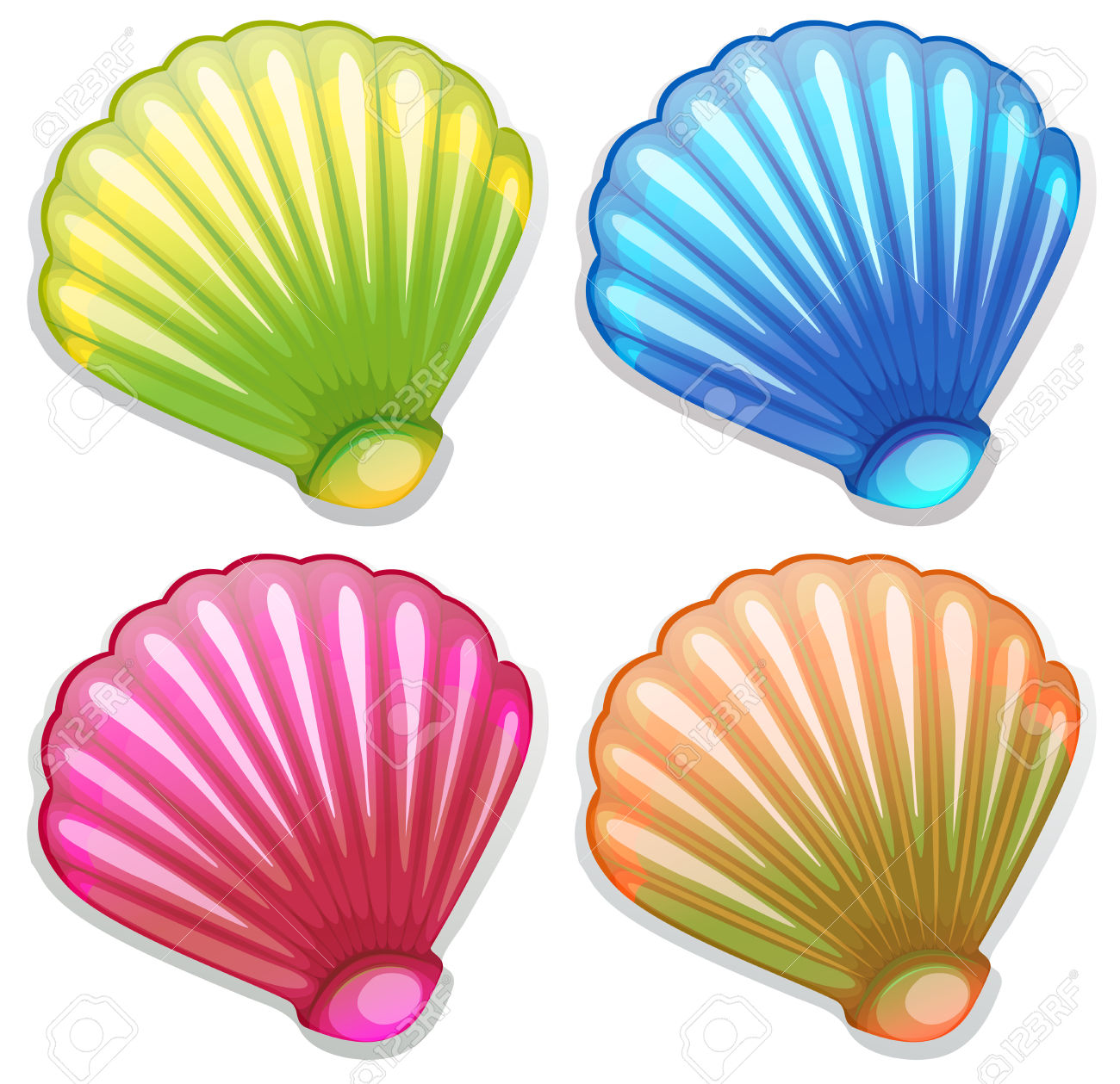 Besetzung Verst rkung Unterdr ckung Seashell Images Clip Art Bilden 