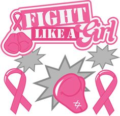 Cricut cancer on breast cancer cards pink ribbons and clipart