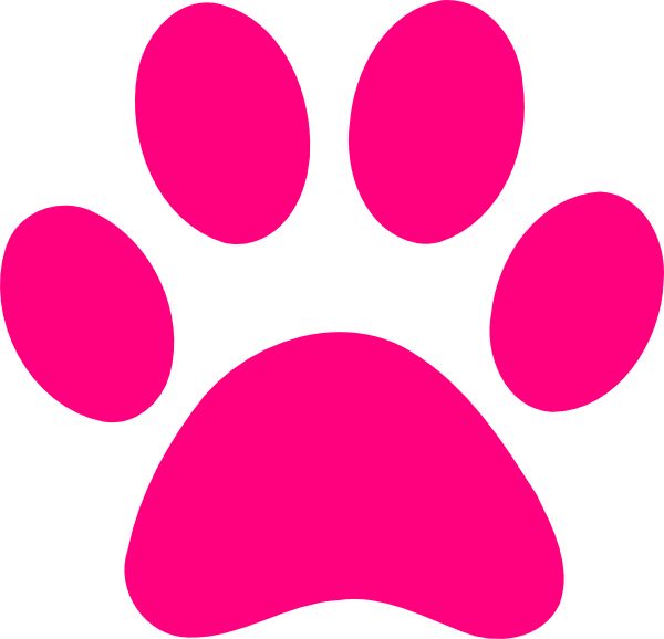 Dog bone pink print dog paw print transparent background paw print pink clipart
