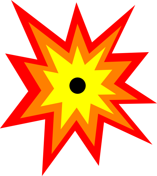 Explosion clip art free free clipart images 5