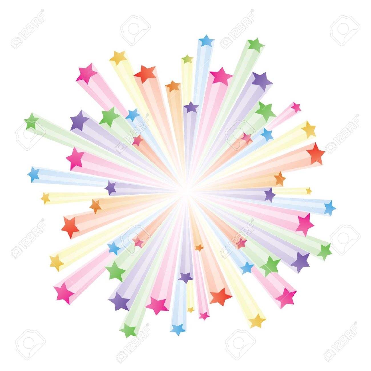 Explosion exploding star clipart 2