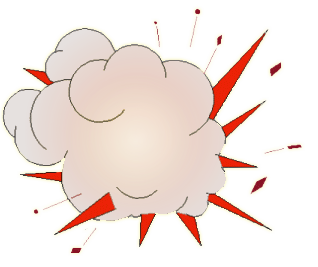 Explosion free to use clipart 2