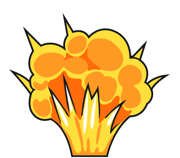 Explosion free to use clipart