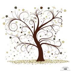 Family tree clip art tree whispy tree clip art vector clip art
