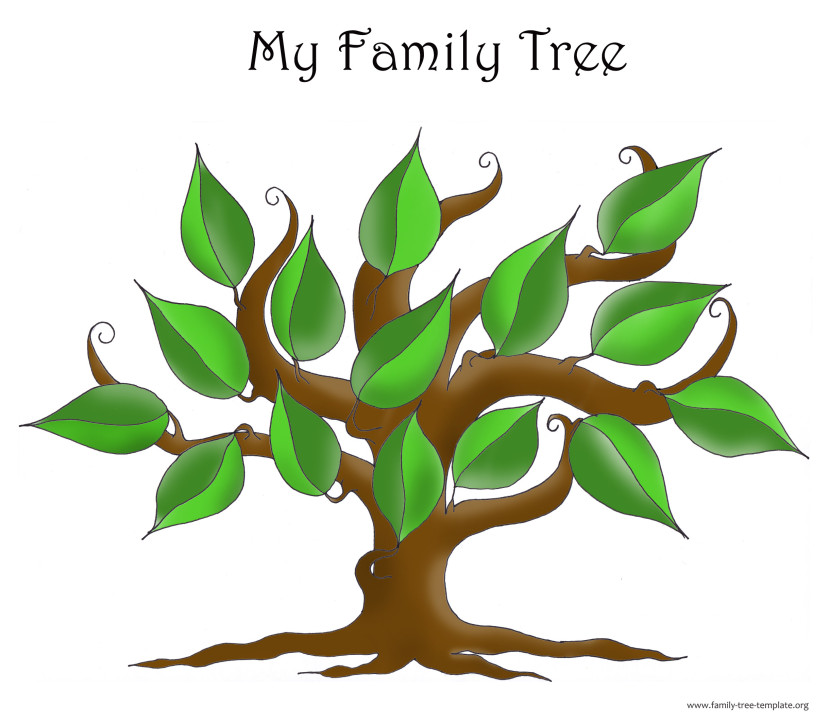 Family tree clipart 3