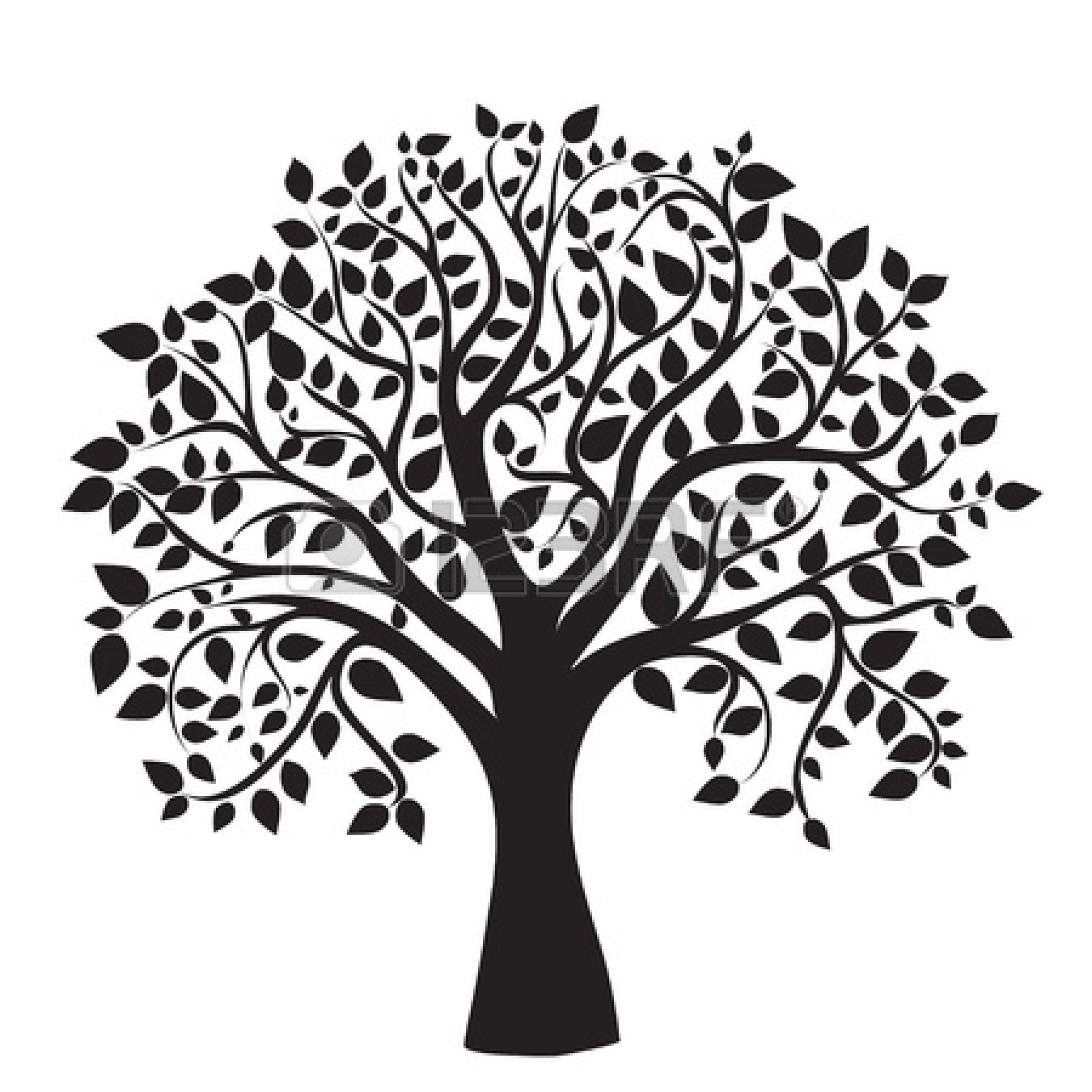 Family tree family black and white clipart clipart kid