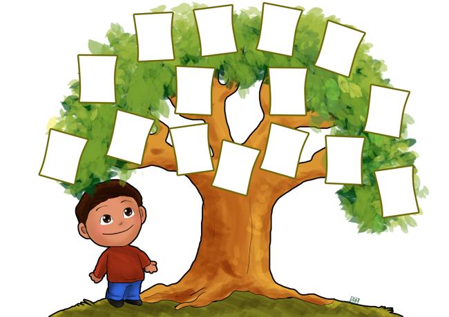 Family tree template download clipart