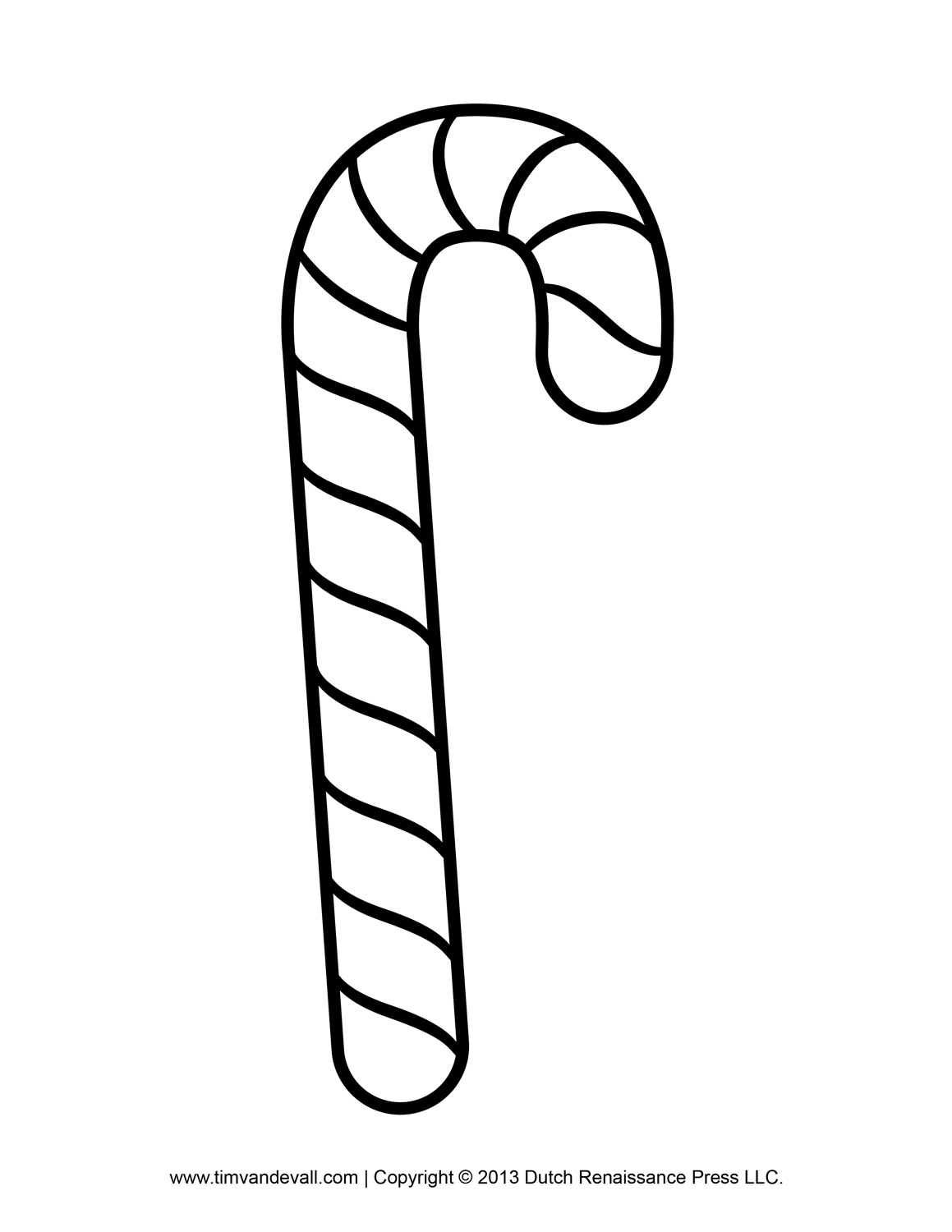 Free candy cane template printables clip art 2