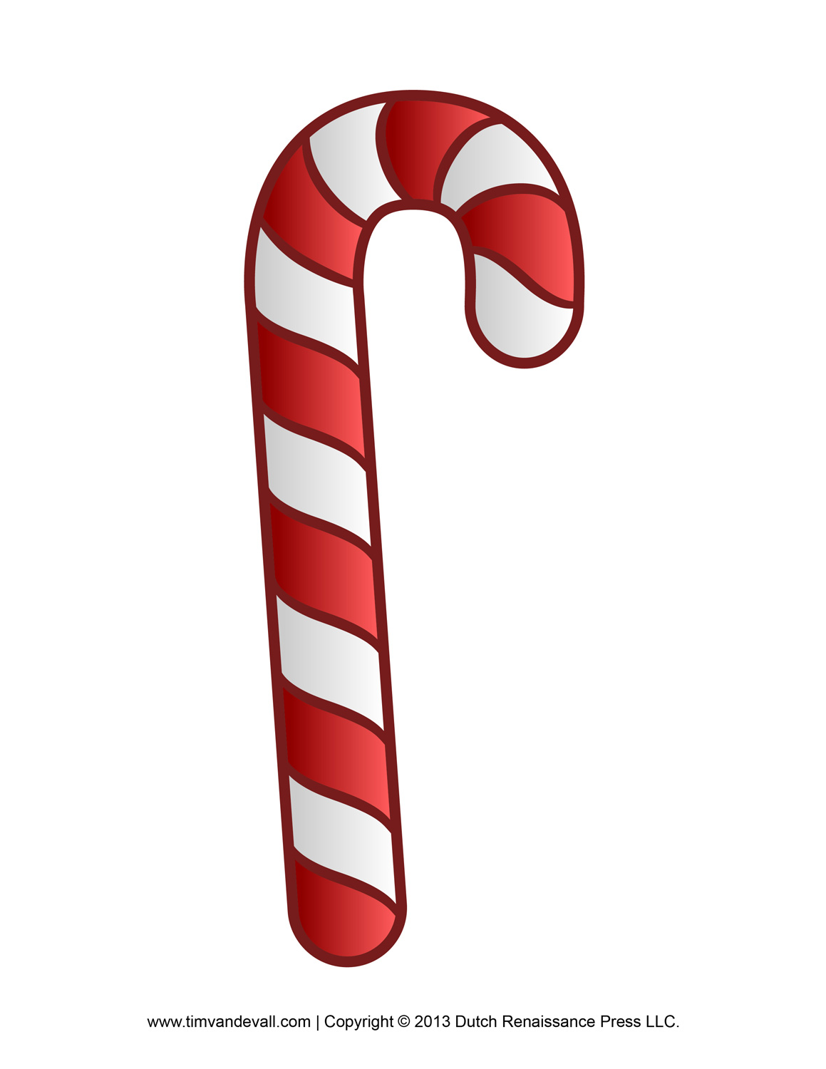 Free candy cane template printables clip art