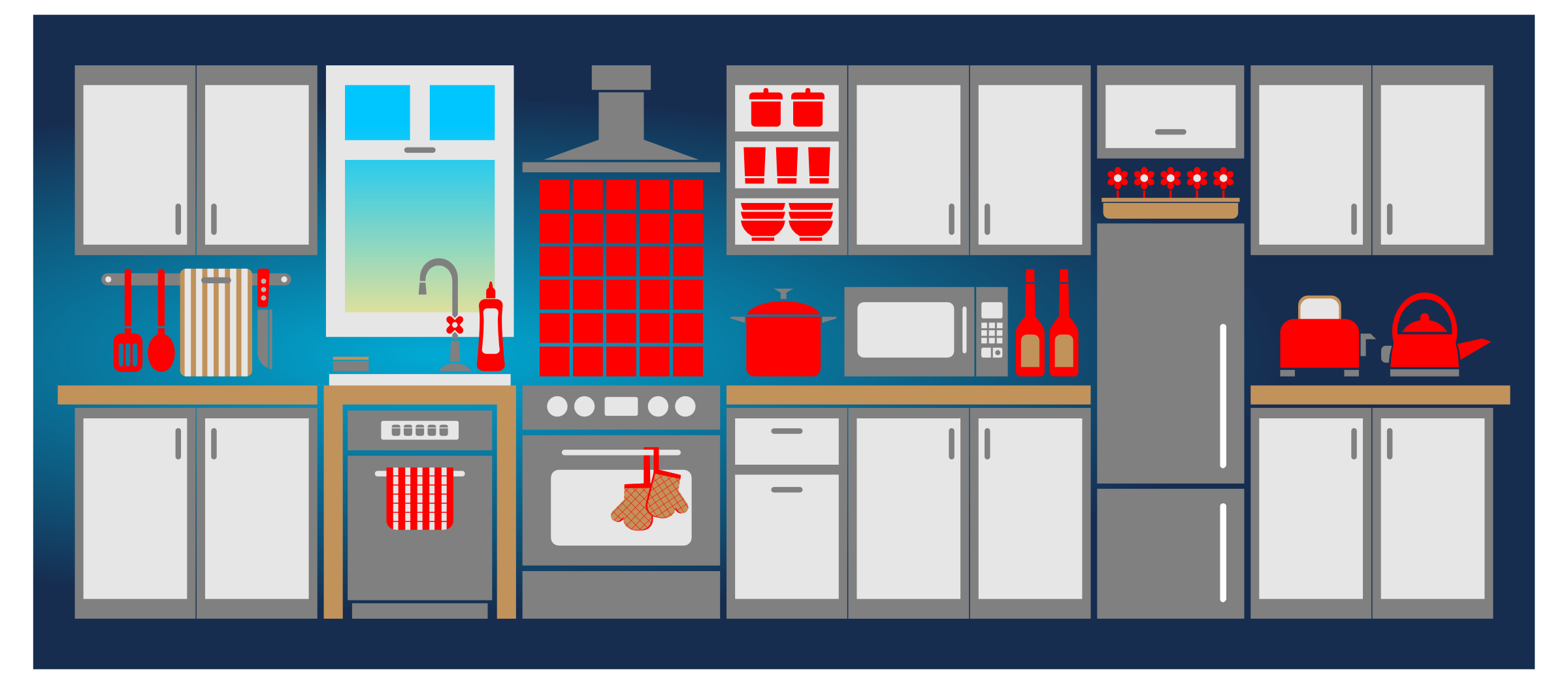Free clipart simple kitchen