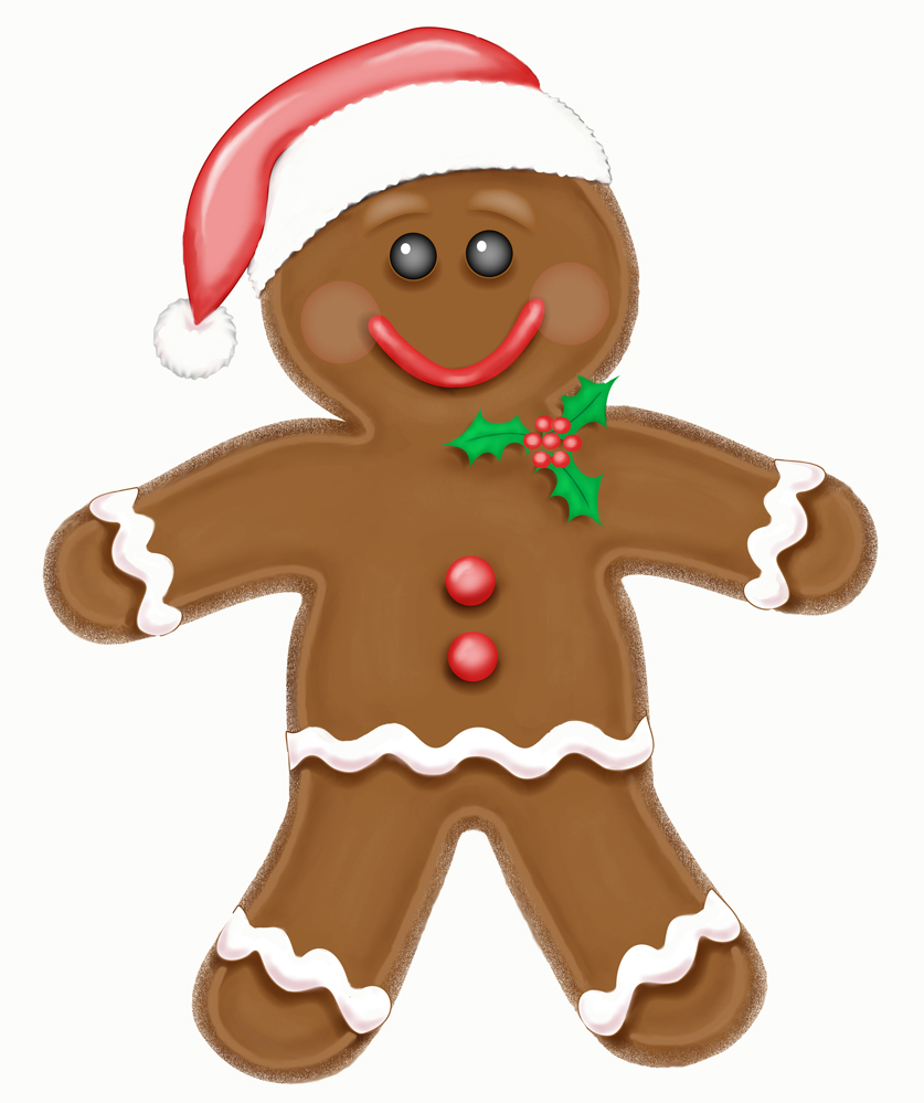 Free gingerbread man clip art 5