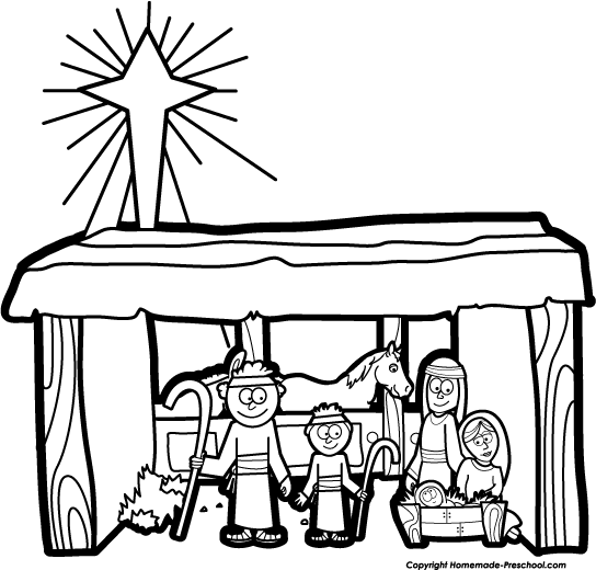 Free nativity clipart