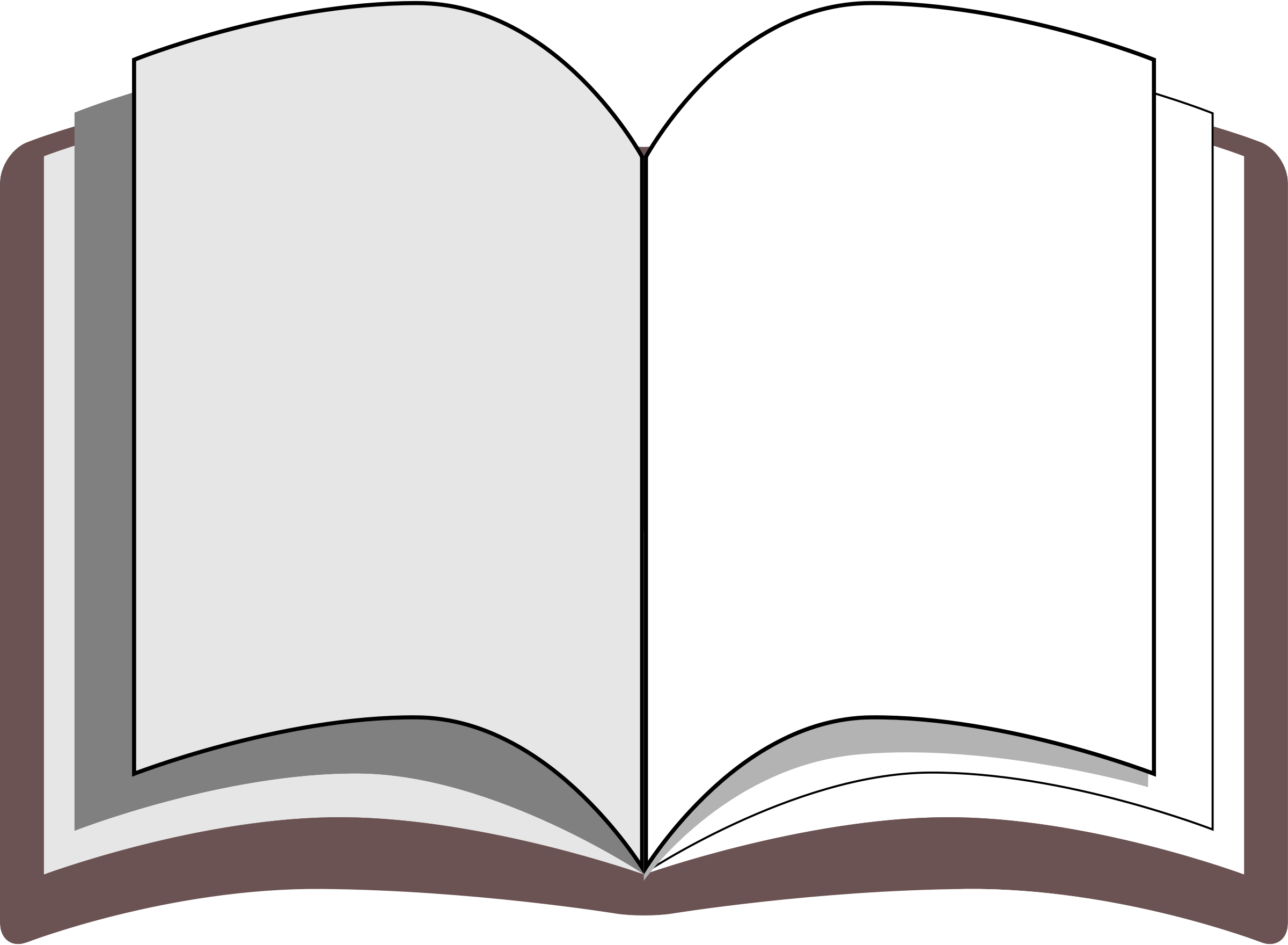 free clipart of an open book