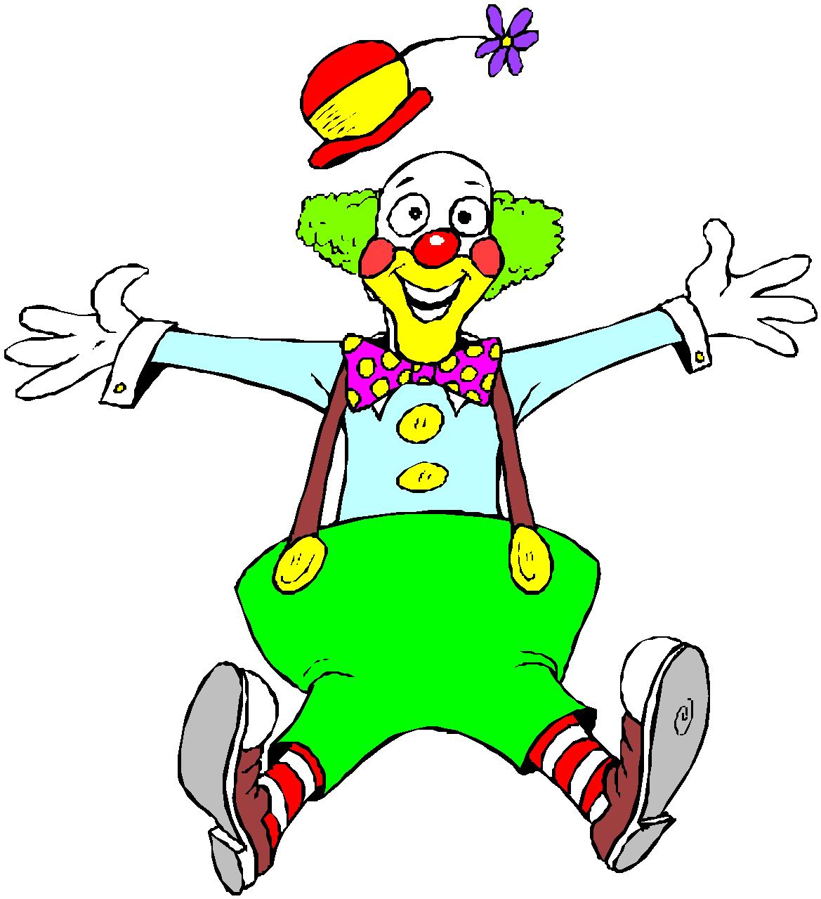 Funny clown clipart