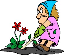 Gardening clipart graphics of gardeners and tools 2