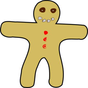 Gingerbread man clip art free free clipart images 3 image 2