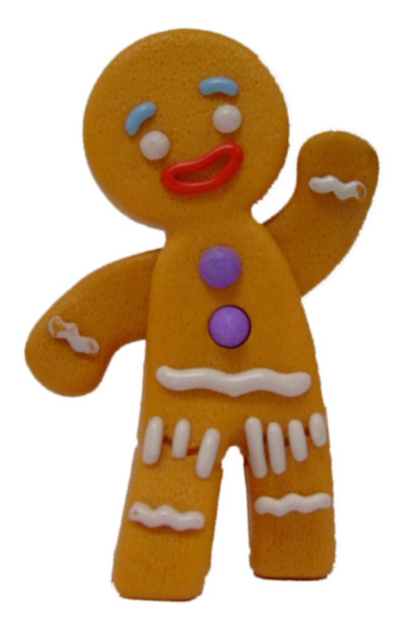 Gingerbread man clipart 3