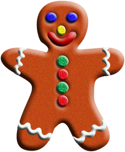 Gingerbread man december clipart free clip art images image image
