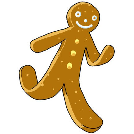 Gingerbread man free printable gingerbread clip art image 2