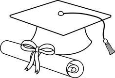 Graduation clip art borders graduation cap and diploma free