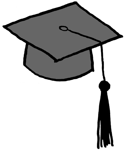 Graduation hat flying graduation caps clip art graduation cap line 4