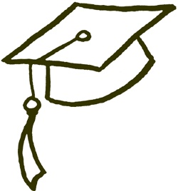 Graduation hat flying graduation caps clip art graduation cap line