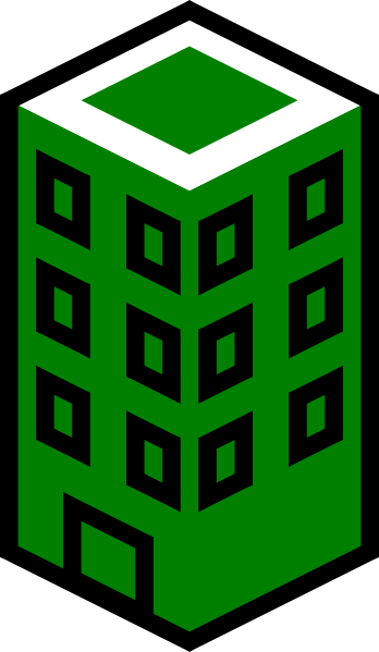 Green building clipart