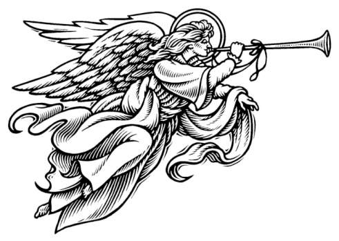 Guardian angel black and white clipart clipart kid