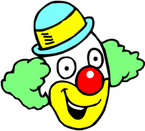 Happy clown face clip art at clker vector clip art