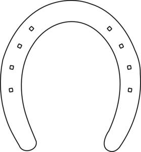 Horseshoe horse shoe outline clip art at clker vector clip art