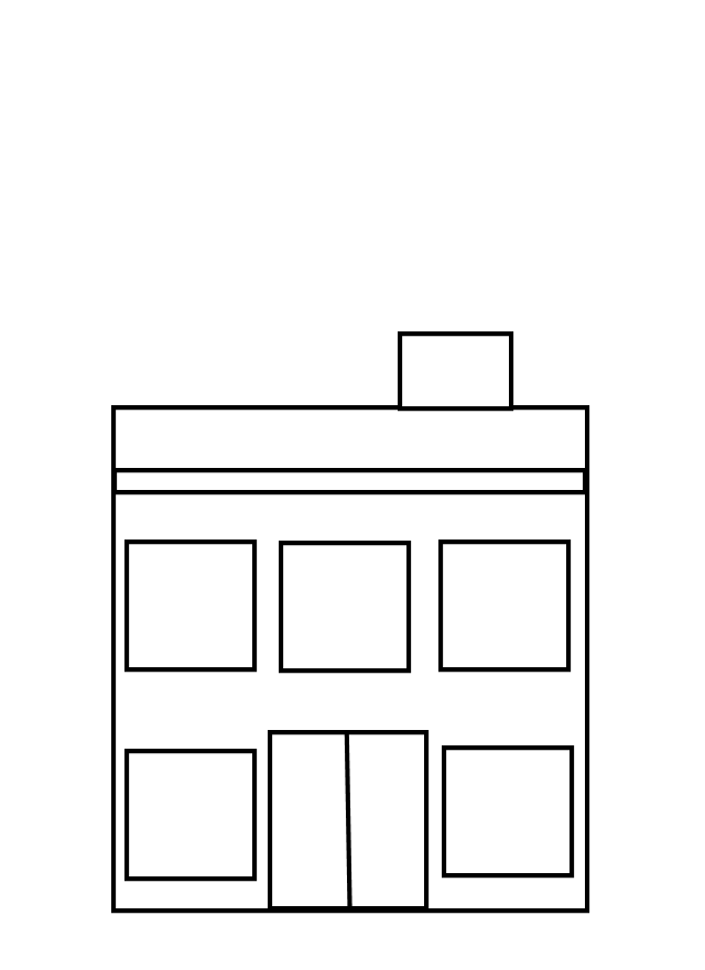 Image of school building clipart black and white clipart