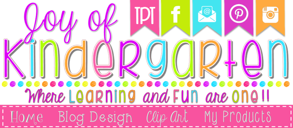 Joy of kindergarten monday clip art freebie
