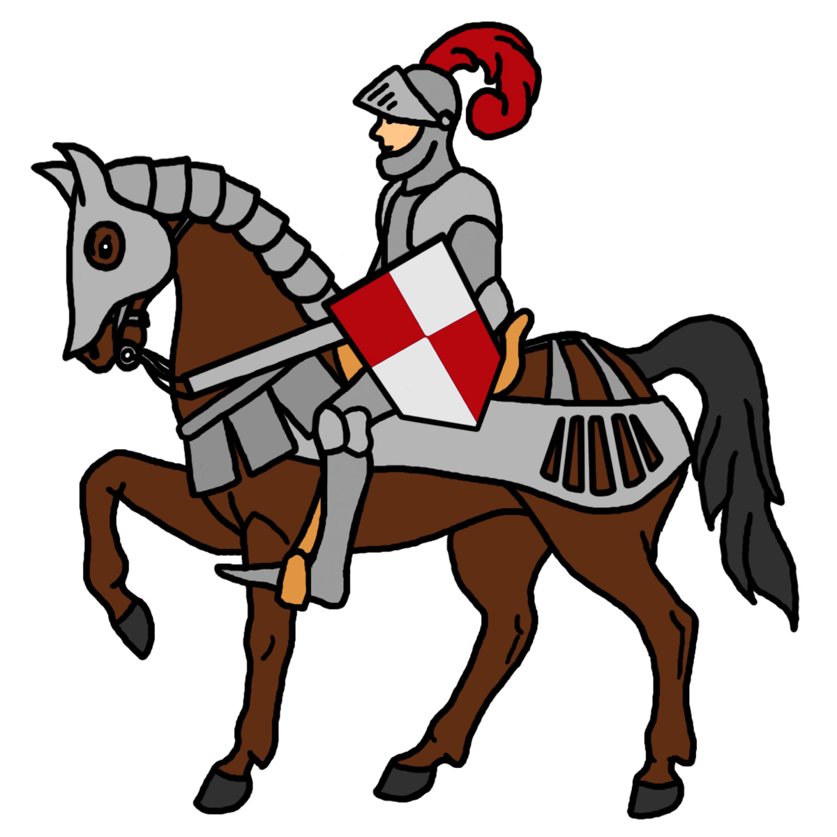 Knight clip art in vector or format free 3