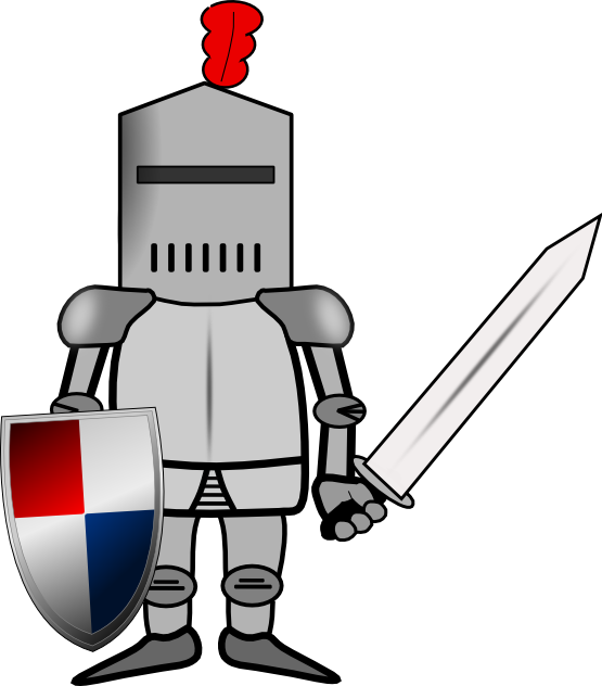 Knight clip art in vector or format free
