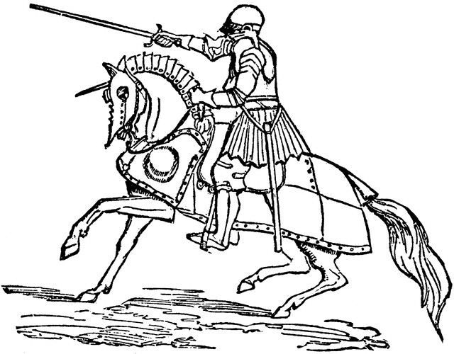 Knight clipart black and white free clipart images image 3