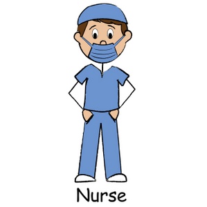 Male nurse clipart
