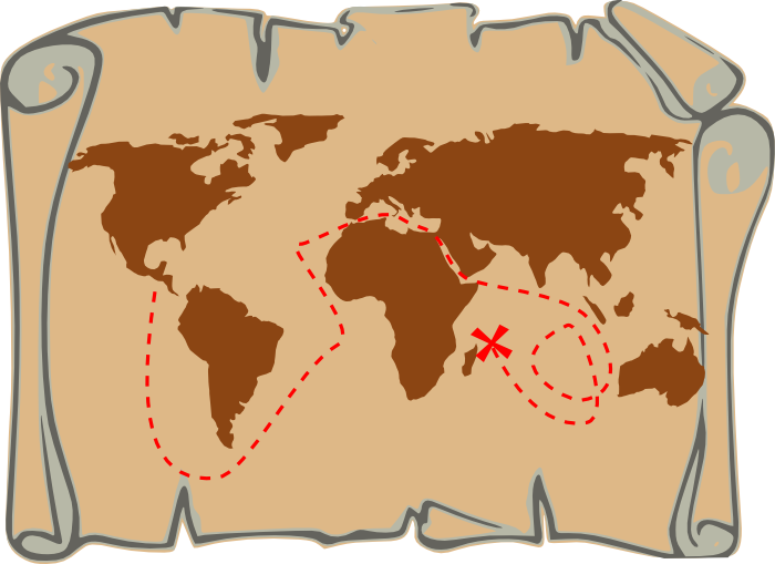 Map pirate clipart and animations