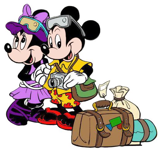 Mickey and minnie travel clipart disney travel