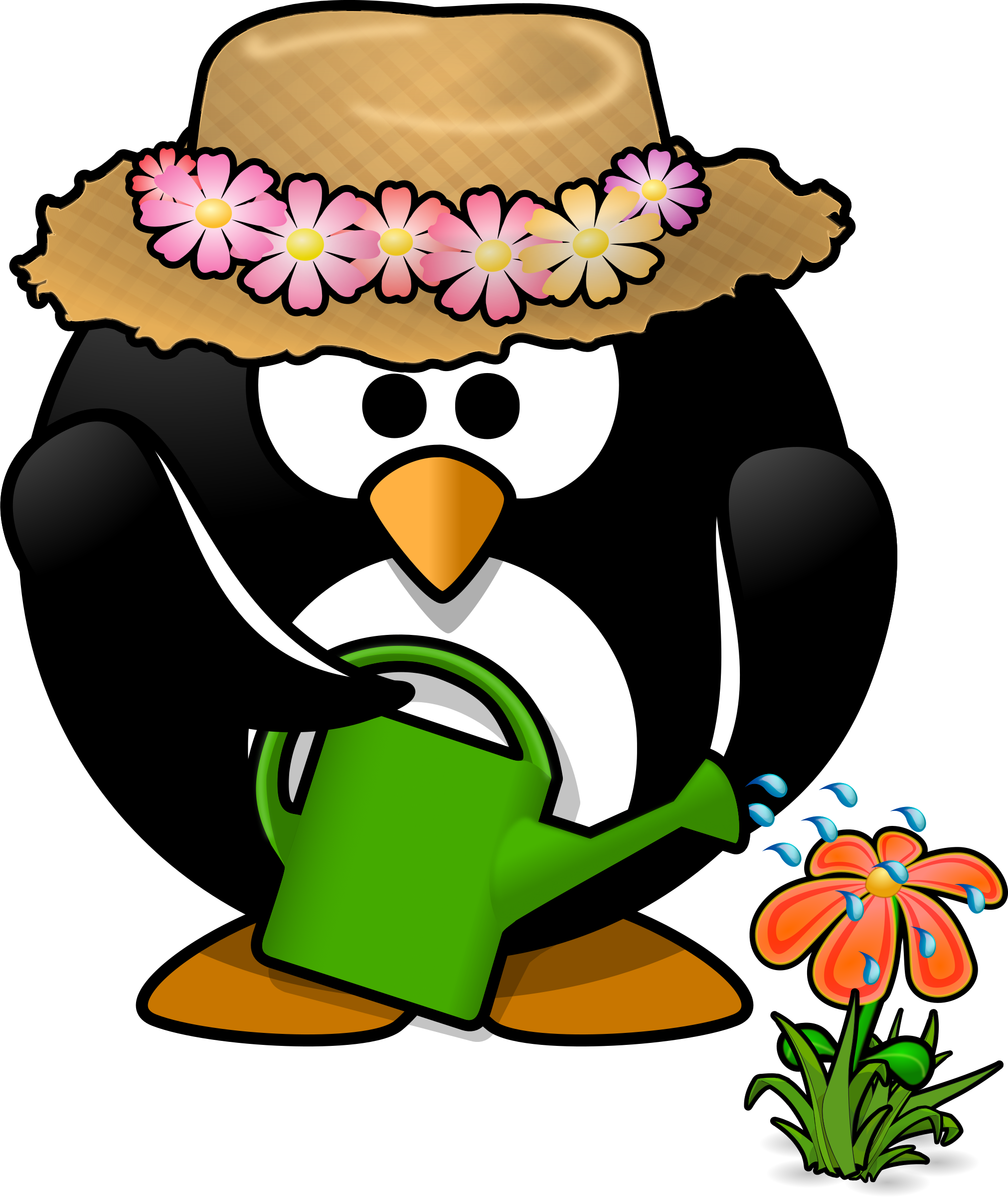 Microsoft clip art gardening clipart garden penguin toublanc info