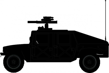 Military vehicle vector clipart