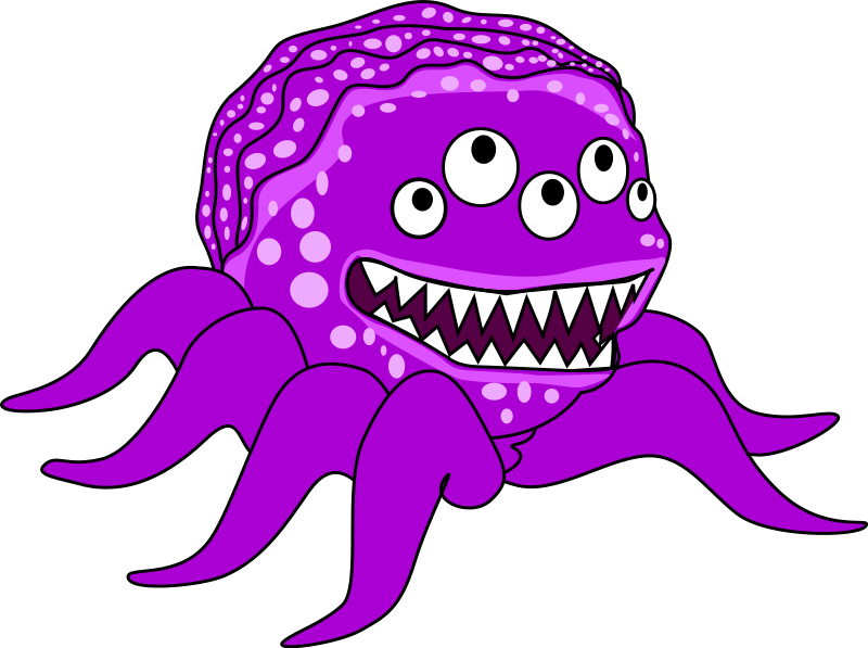 Monsters clip art free free clipart images
