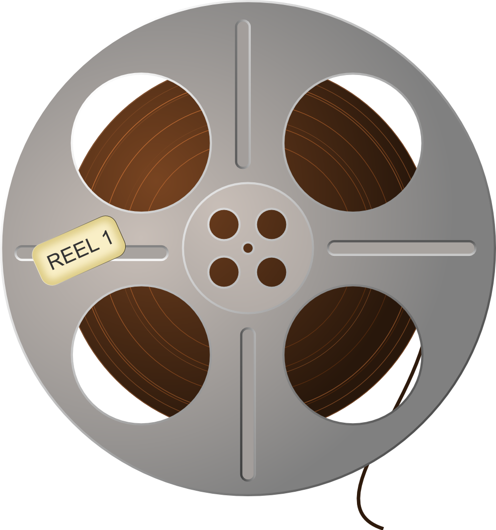 Movie reel film reel clipart free clipart images