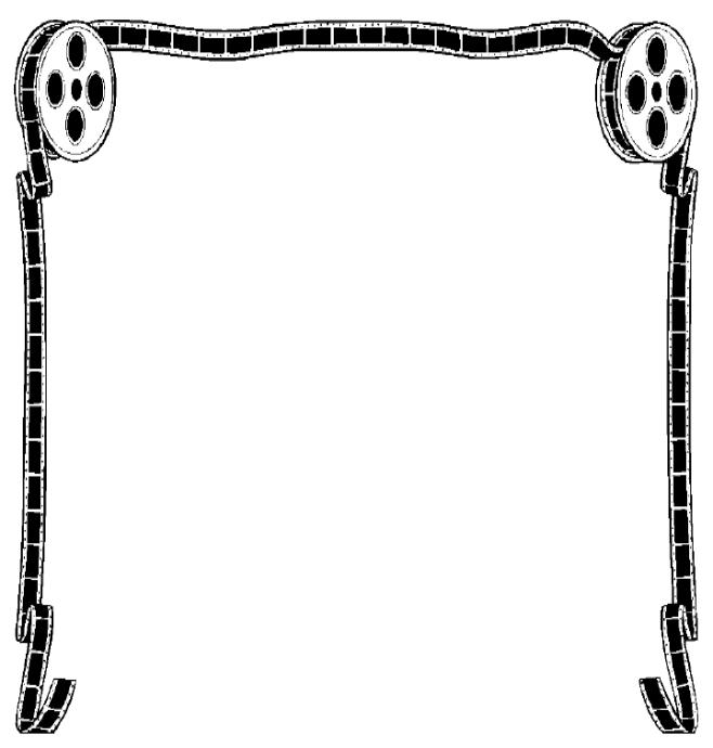 Movie reel frame clipart clipart