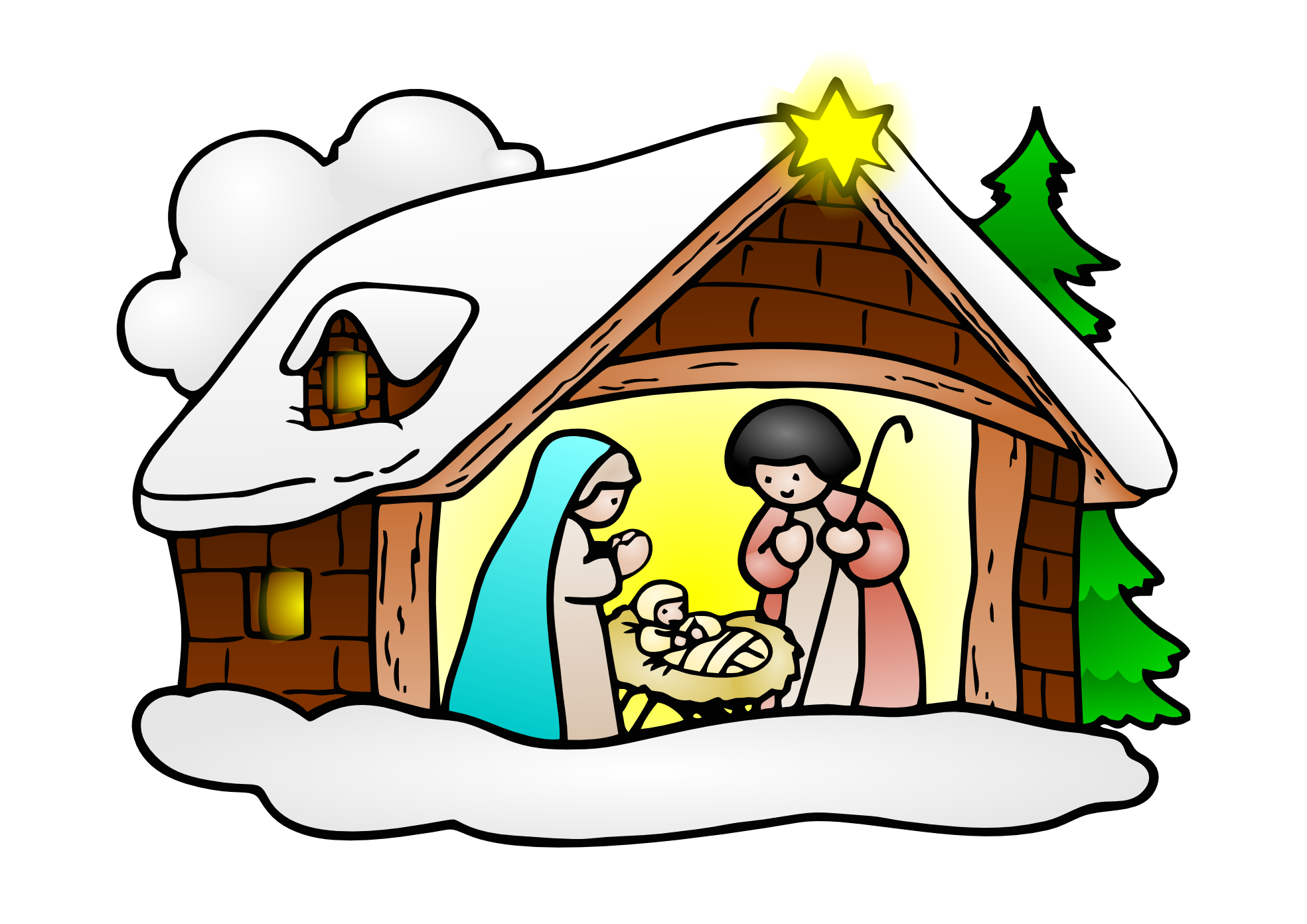 Nativity free to use clipart