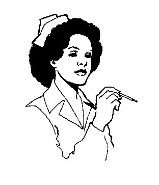 nurse clipart black and white