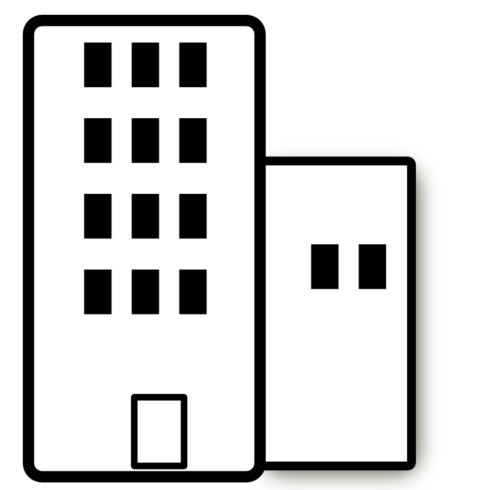 Office building black and white clipart clipart kid - Clipartix